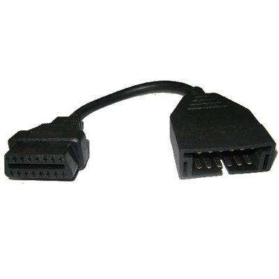 ADAPTADOR OPEL 12 PIN Adaptador de Opel 12 pin a OBD Adaptar los vehiculos mas antiguos con esta conexión a cualquier útil de diagnosis que permita este conector